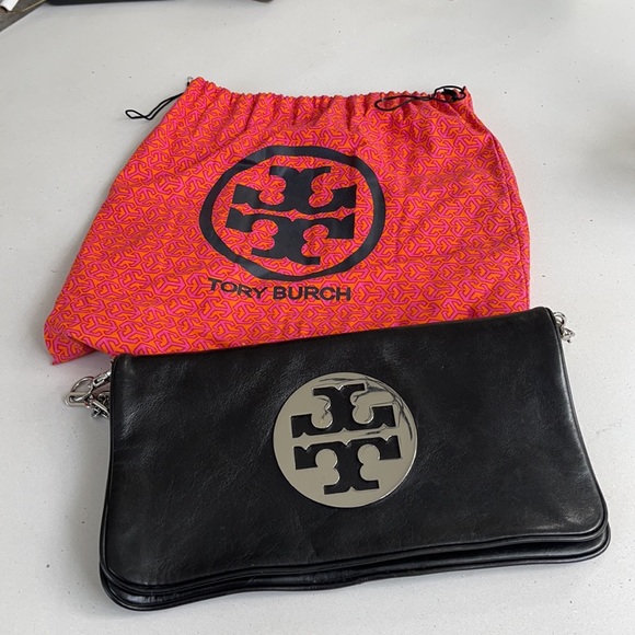 Tory Burch Reva black leather convertible clutch - Picture 7 of 10